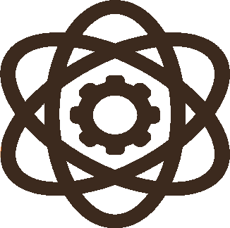 Interlocking circles and gear illustration for Core Values
